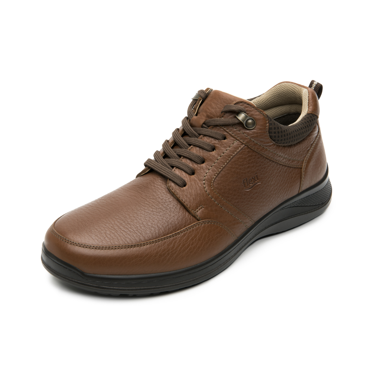 Botín Casual Flexi para Hombre con Amarre Frontal Estilo 50816 Tan