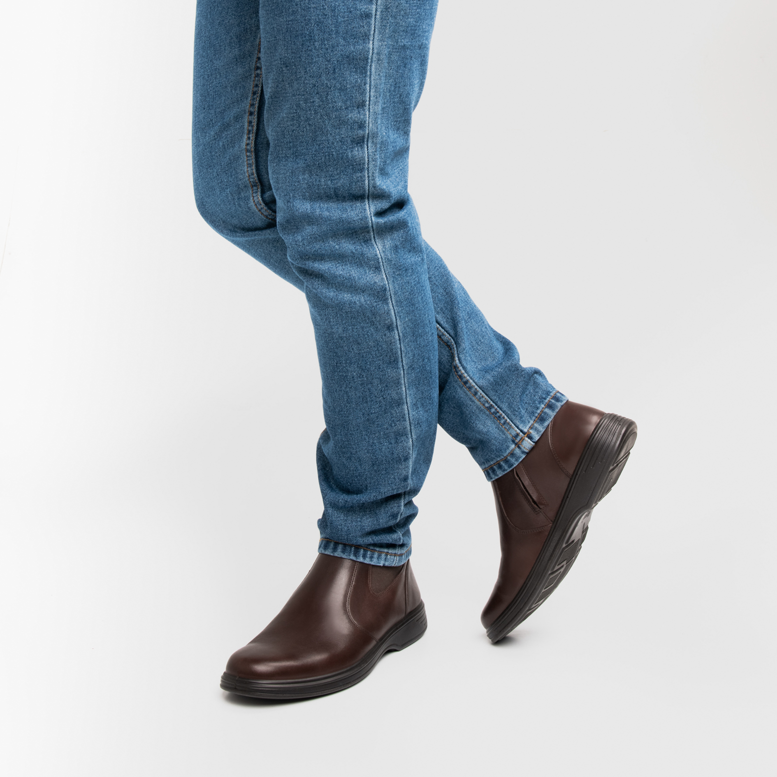 Flexi Casual Office Booty with Soft Walking System for Men - Style 59305 Dk Porto