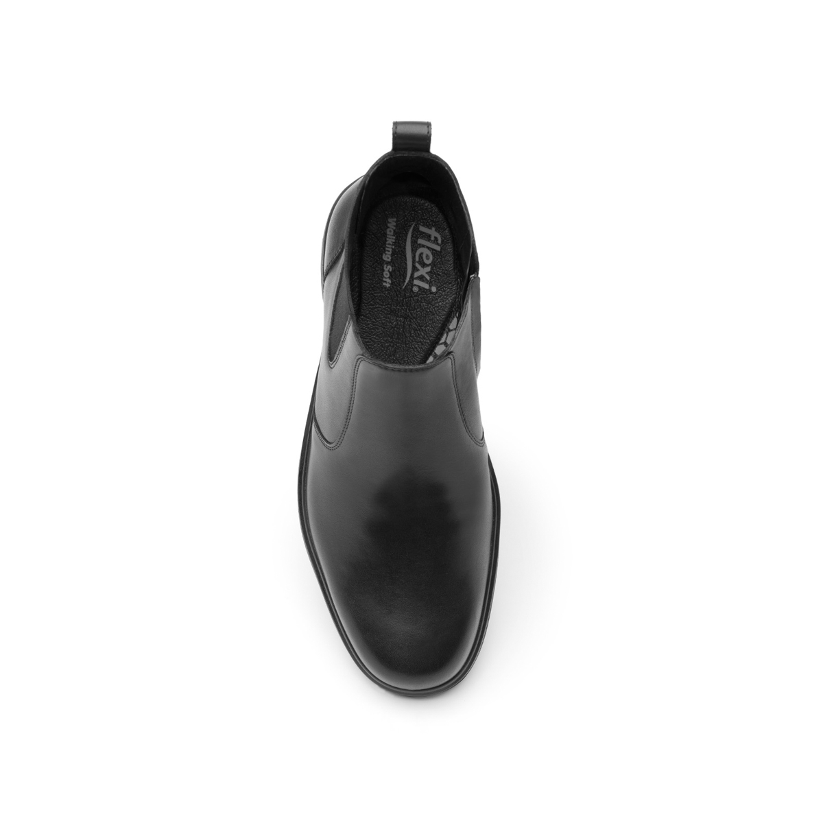 Botín Casual Para Oficina Flexi Con Sistema Walking Soft Para Hombre - Estilo 59305 Negro