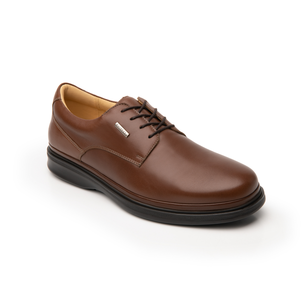 Zapato Choclo Quirelli para Hombre con corte acojinado Estilo 700801 Brandy