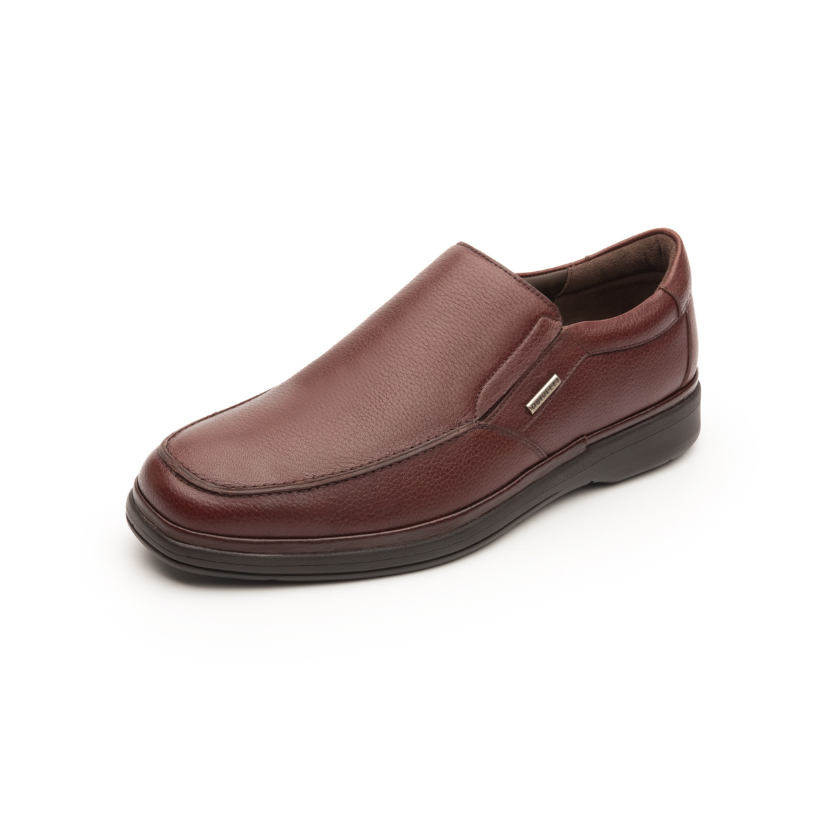 Mocasín Para Oficina Quirelli Con Corte Acojinado Para Hombre - Estilo 700903 Café