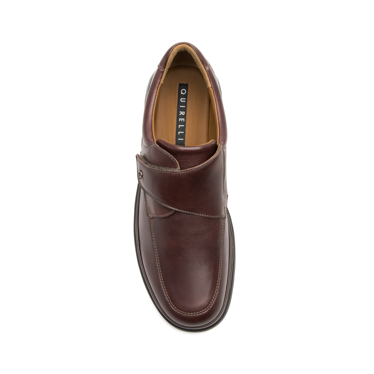 Quirelli Men's Velcro Shoe Style 701210 Dark Brown