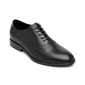 Quirelli Men's Leather Oxford Style 701508 Black
