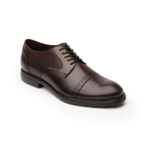 Quirelli Men's Derby Shoe with extra light sole Style 702102 Chocolate