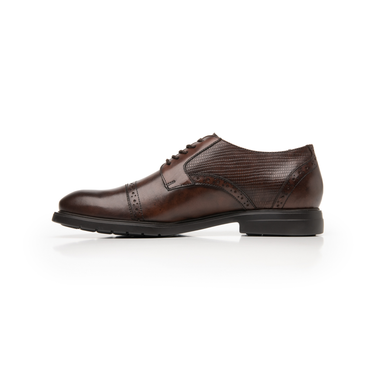 Quirelli Men's Derby Shoe with extra light sole Style 702102 Chocolate