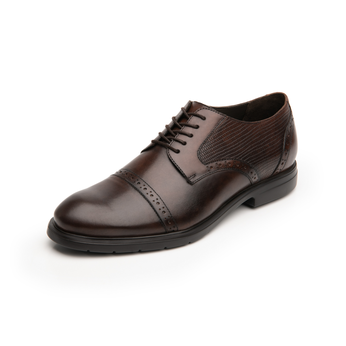 Quirelli Men's Derby Shoe with extra light sole Style 702102 Chocolate