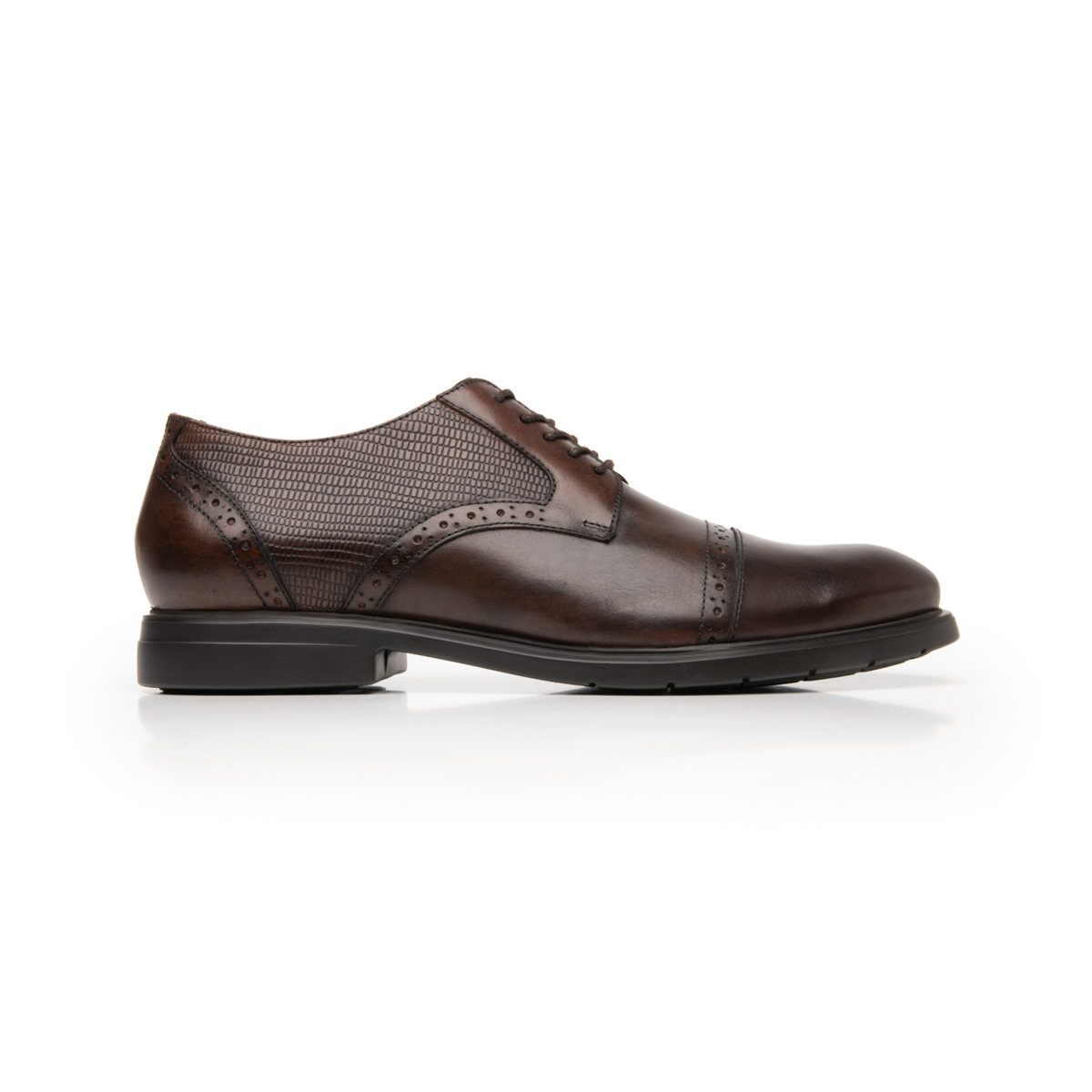 Quirelli Men's Derby Shoe with extra light sole Style 702102 Chocolate