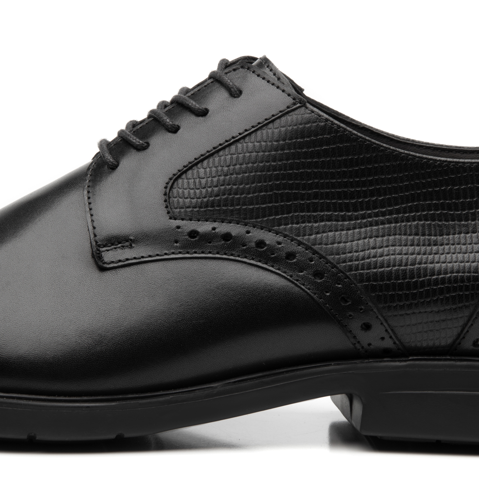 Quirelli Men's Derby Shoe with Extra Lightweight Sole Style 702102 Black