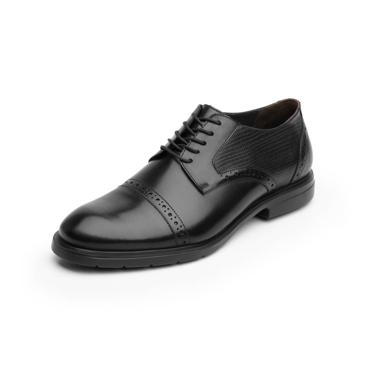 Quirelli Men's Derby Shoe with Extra Lightweight Sole Style 702102 Black