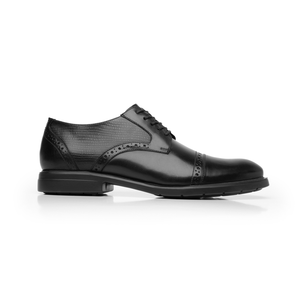 Quirelli Men's Derby Shoe with Extra Lightweight Sole Style 702102 Black