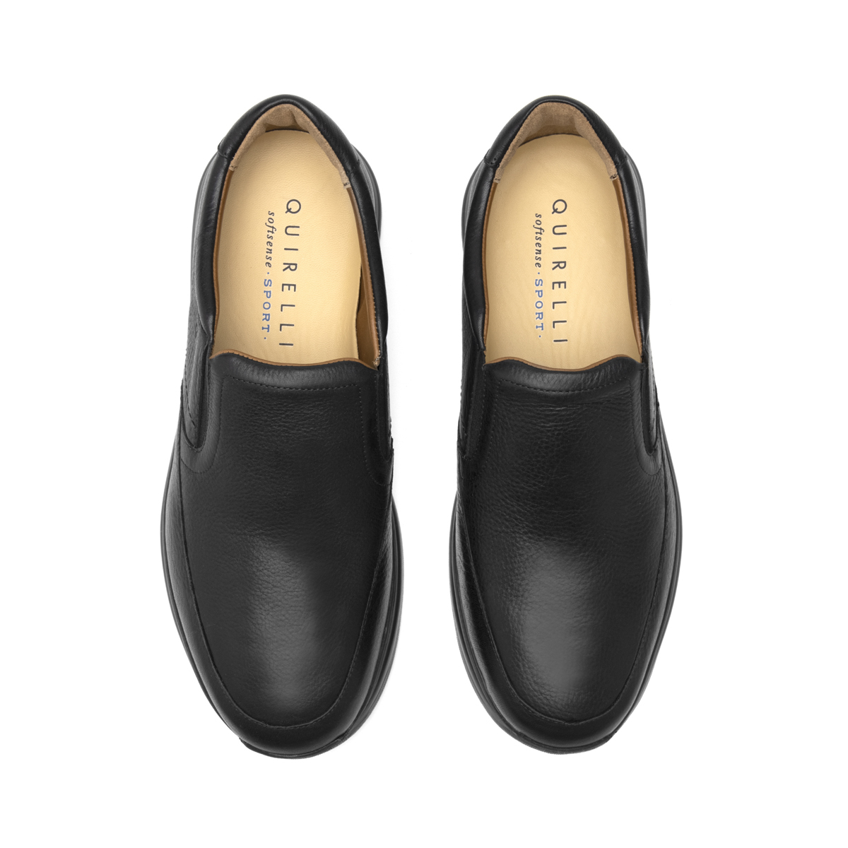 Slip On Casual Quirelli para Hombre con Corte Acojinado Estilo 702508 Negro