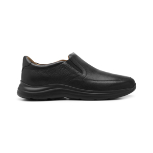 Quirelli Men's Leather Slip-On Shoe Style 702508 Black