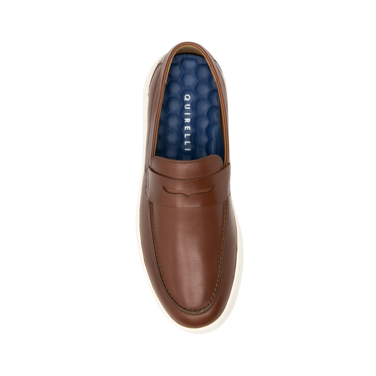 Quirelli Men's Penny Loafer with Hexafoam Insole Style 702909 Brown