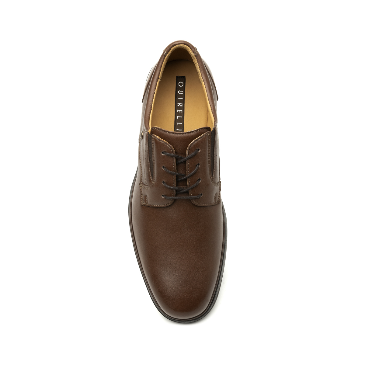 Zapato Derby Liso Quirelli para Hombre con California Auténtico Estilo 703301 Brandy