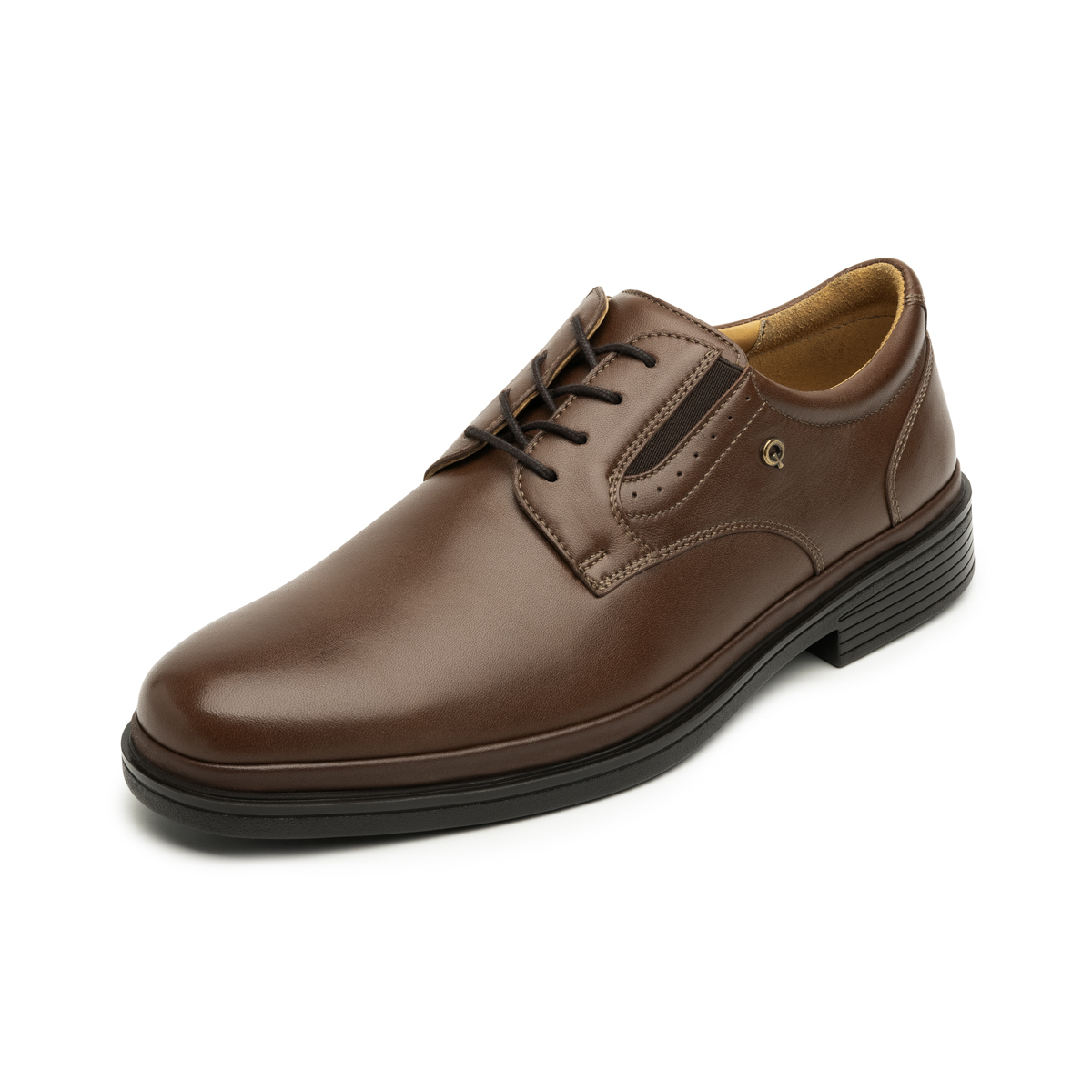 Zapato Derby Liso Quirelli para Hombre con California Auténtico Estilo 703301 Brandy