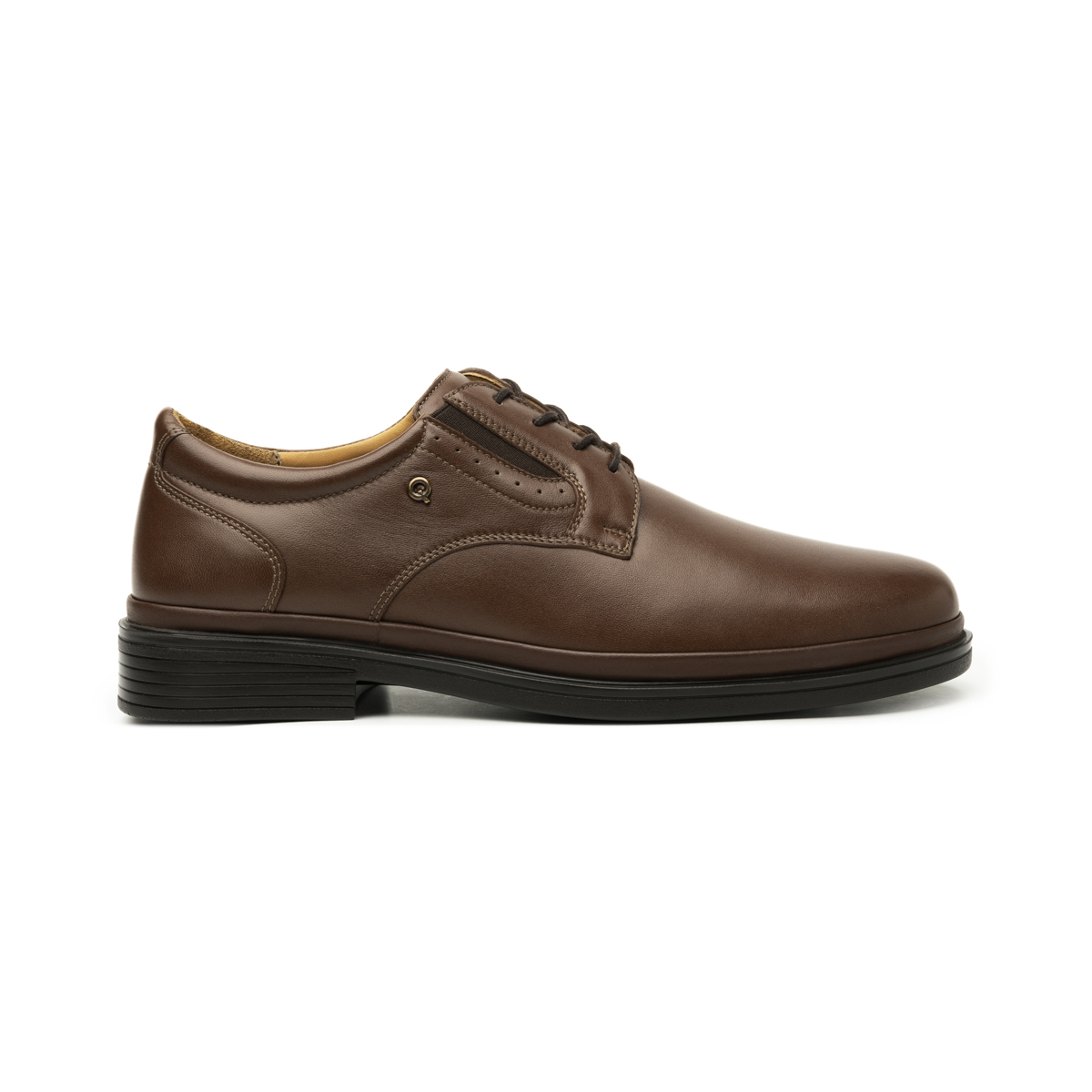 Zapato Derby Liso Quirelli para Hombre con California Auténtico Estilo 703301 Brandy