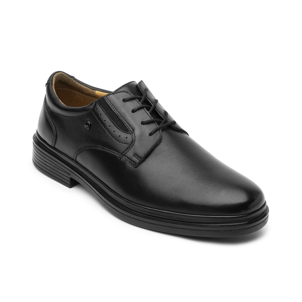 Zapato Derby Liso Quirelli para Hombre con California Auténtico Estilo 703301 Negro