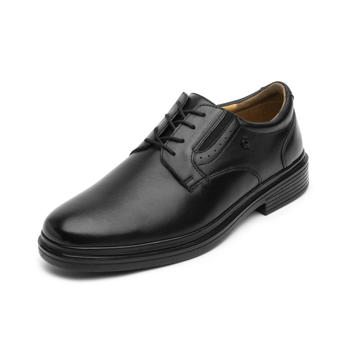 Zapato Derby Liso Quirelli para Hombre con California Auténtico Estilo 703301 Negro