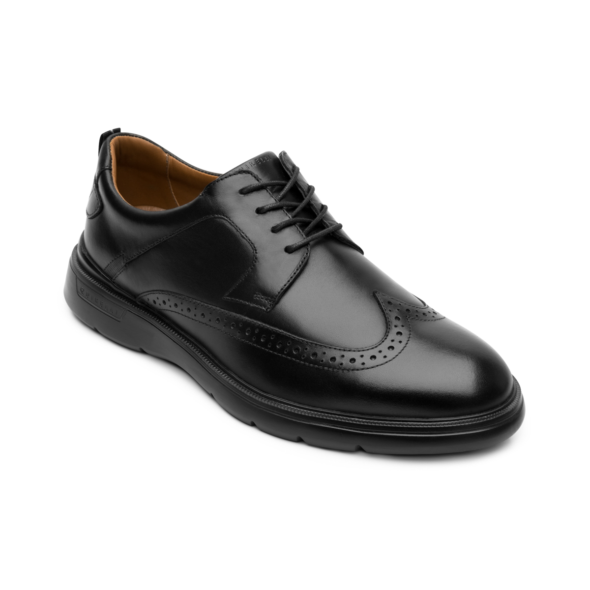 Derby Casual Quirelli para Hombre con Suela Extra Ligera Estilo 703601 Black