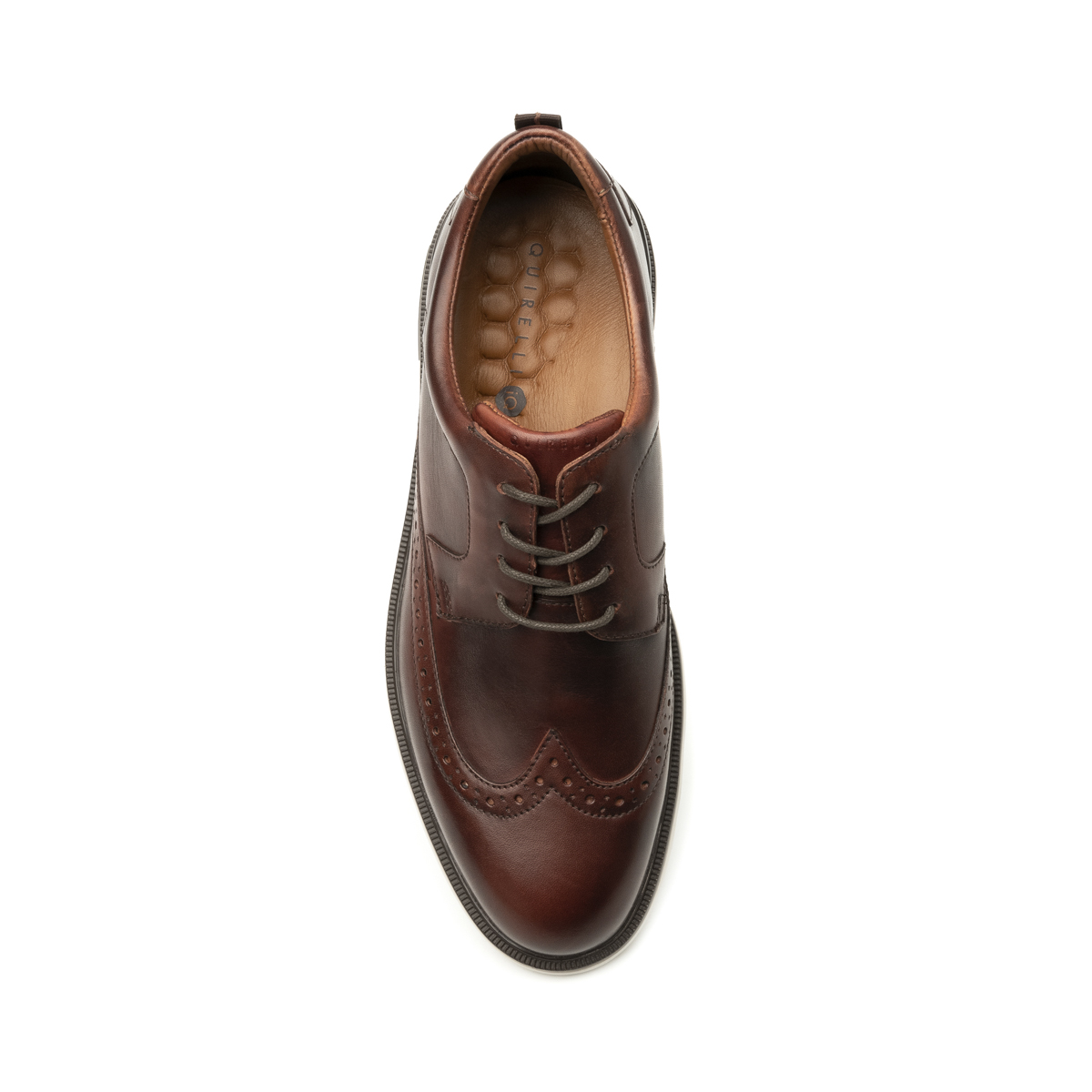 Quirelli Men's Casual Derby with Extra Light Sole Style 703601 Wine