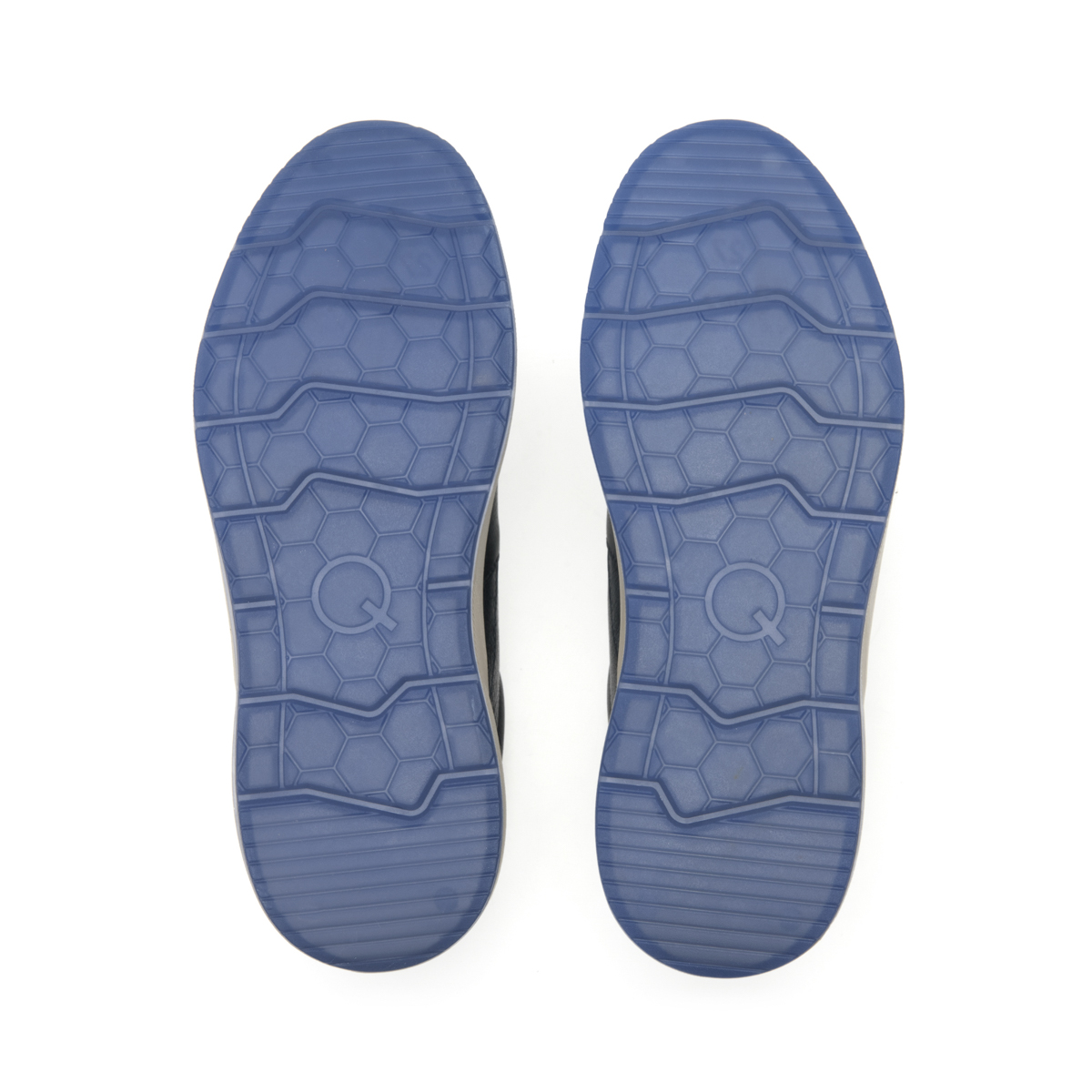 Men's Quirelli Leather Shoes Style 703805 Navy