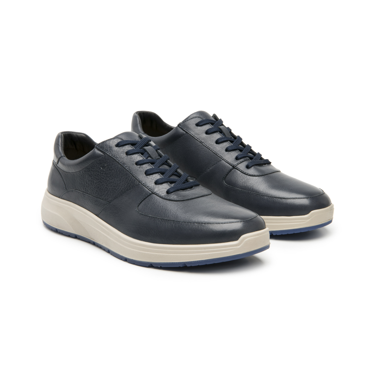 Men's Quirelli Leather Shoes Style 703805 Navy
