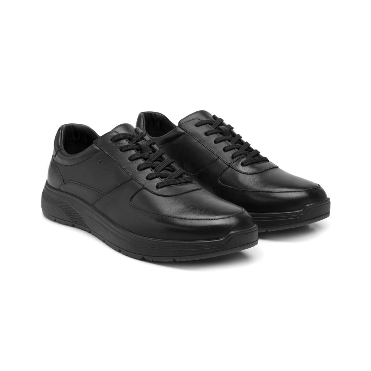 Men's Quirelli Leather Shoes Style 703805 Black