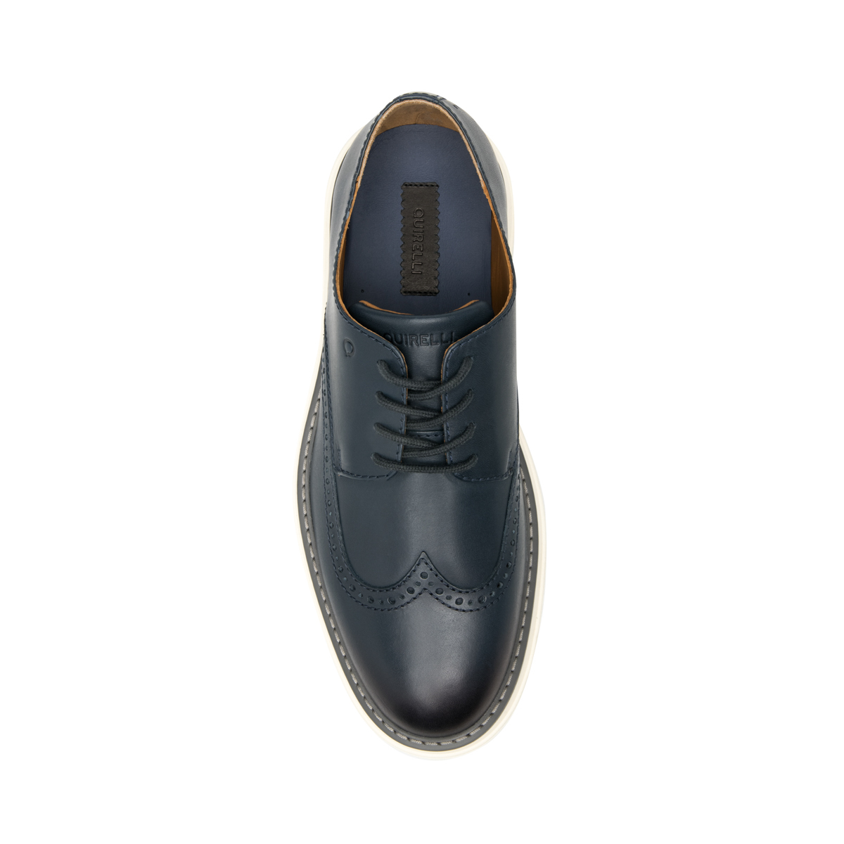 Quirelli Men's Leather Derby Style 705302 Blue