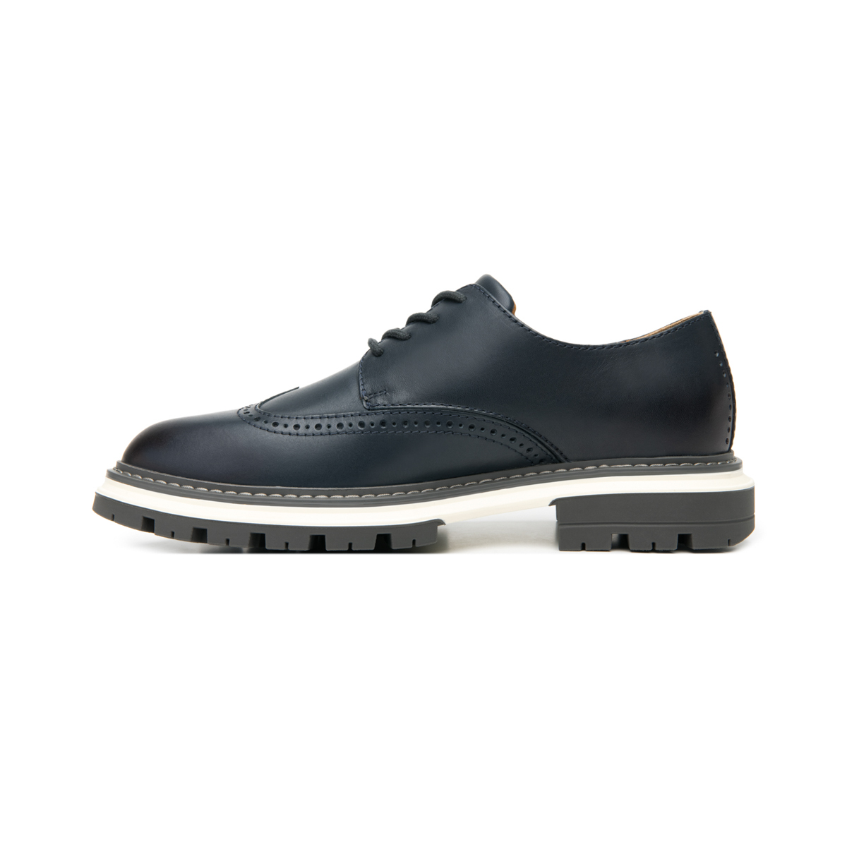 Quirelli Men's Leather Derby Style 705302 Blue
