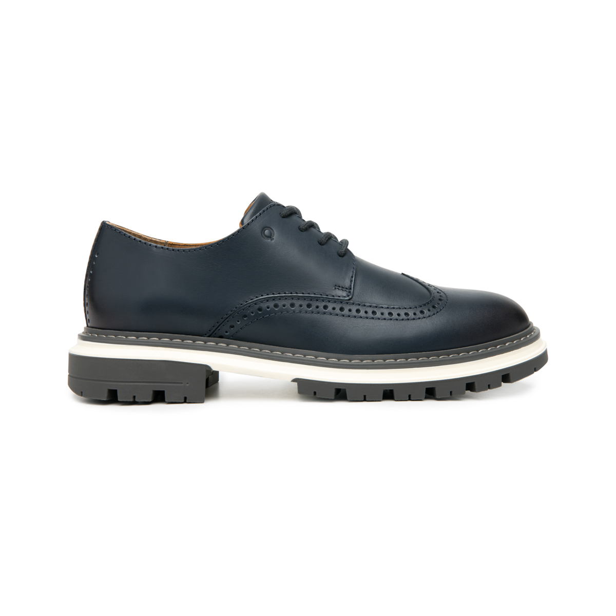 Quirelli Men's Leather Derby Style 705302 Blue