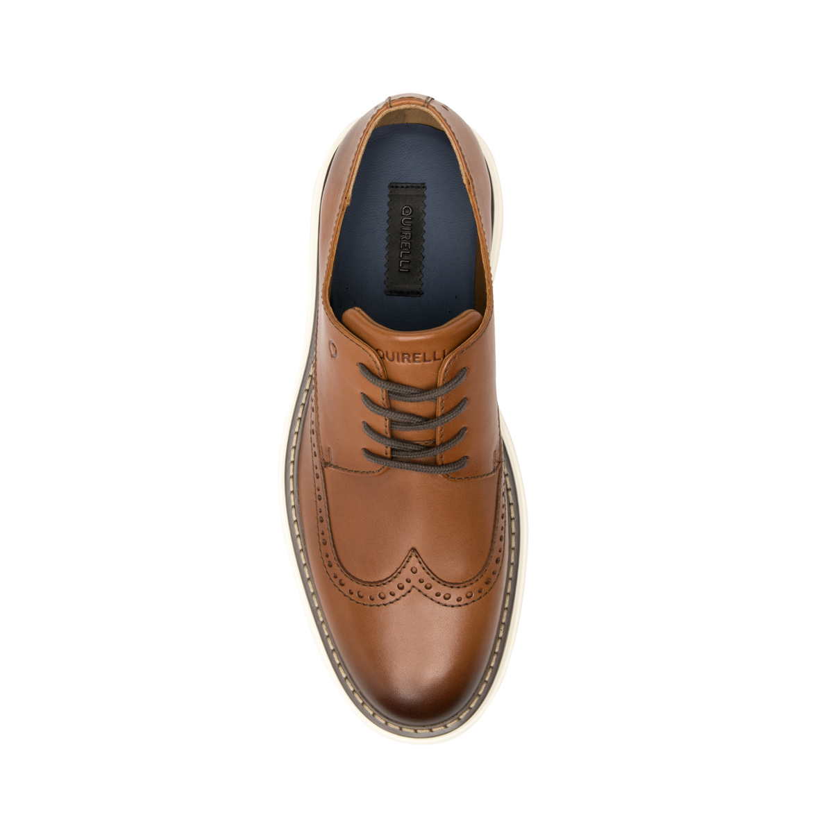 Quirelli Men's Leather Derby Style 705302 Tan