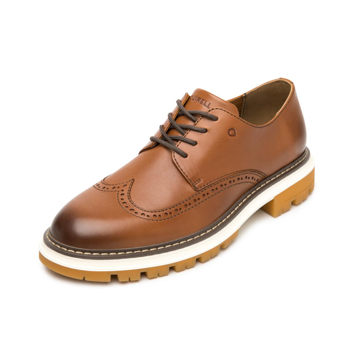 Quirelli Men's Leather Derby Style 705302 Tan