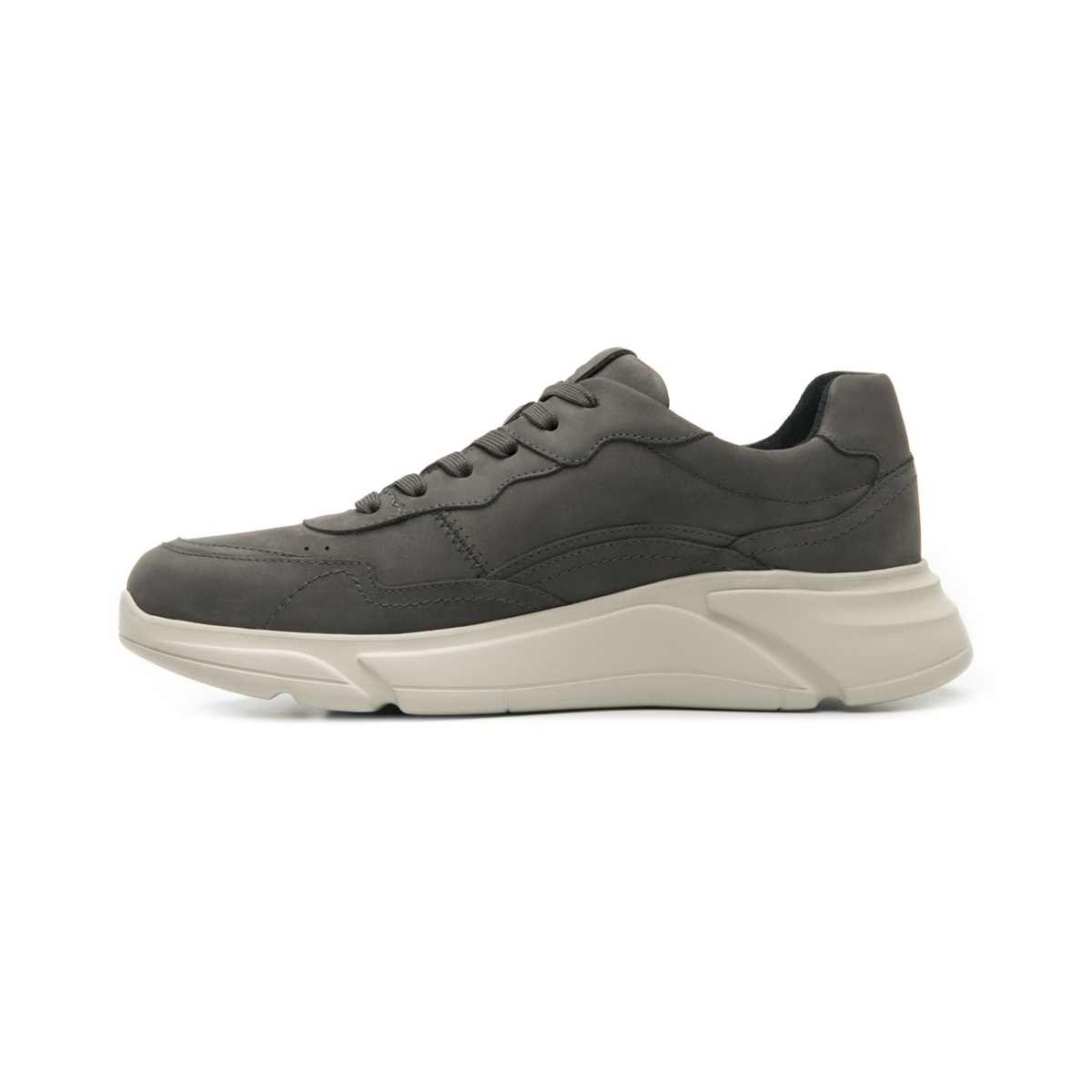 Quirelli Men's Casual Leather Shoe Style 705403 Gray