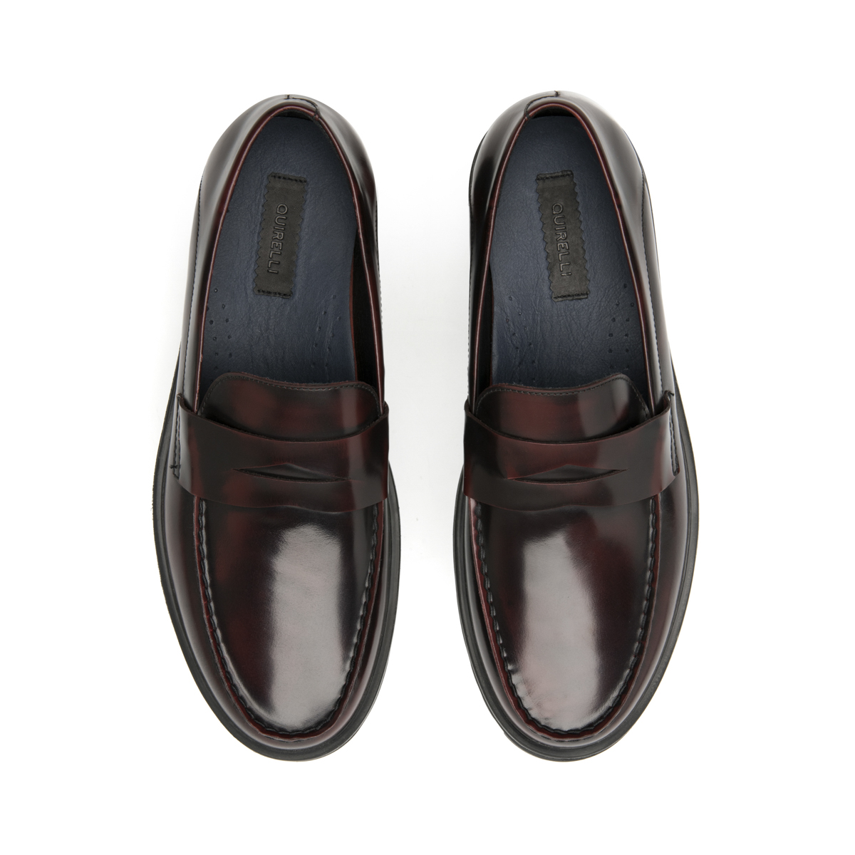 Calzado Vestir Casual Quirelli para Hombre Estilo 705802 Vino