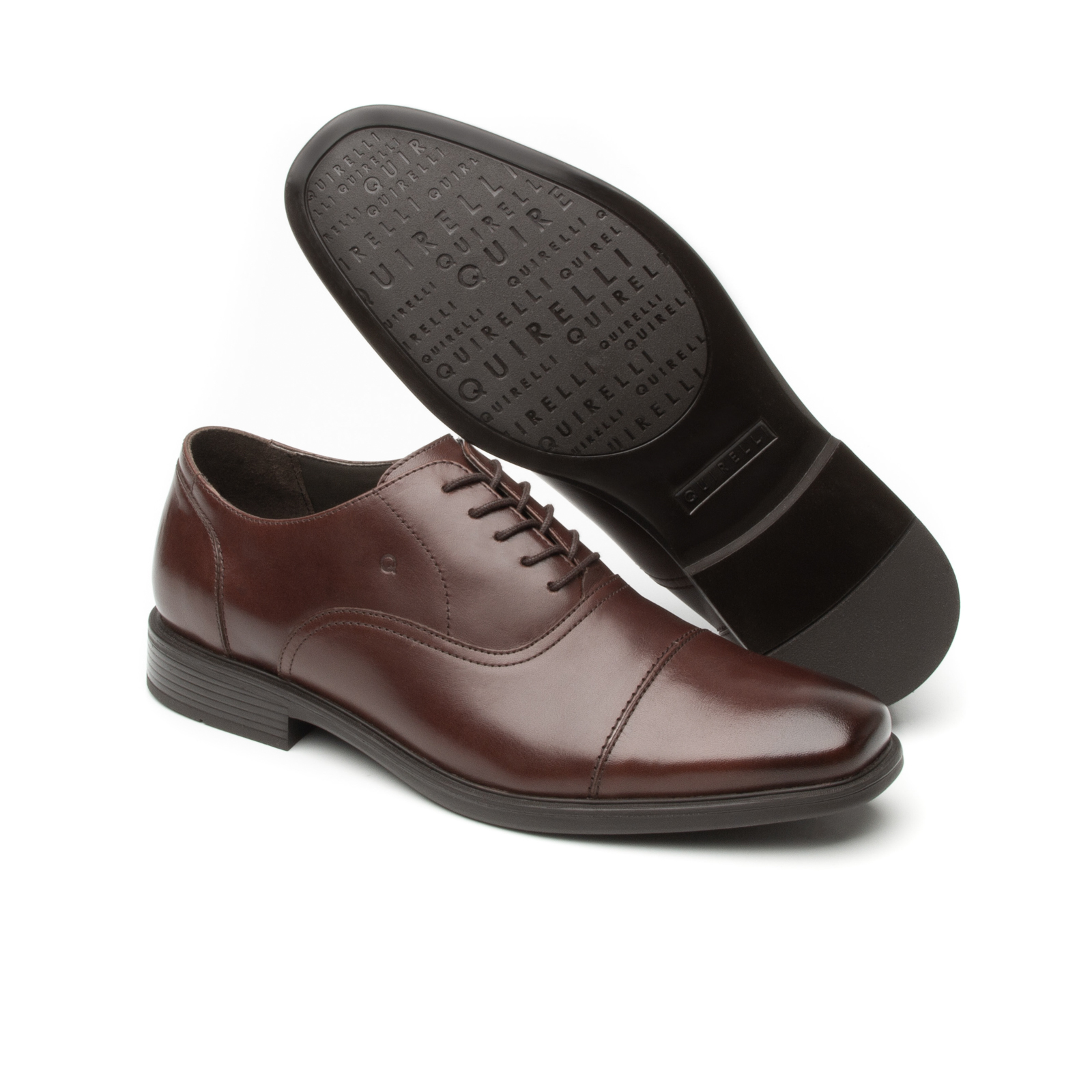 Derby Quirelli Men's Shoe with laces Style 88502 Chocolate