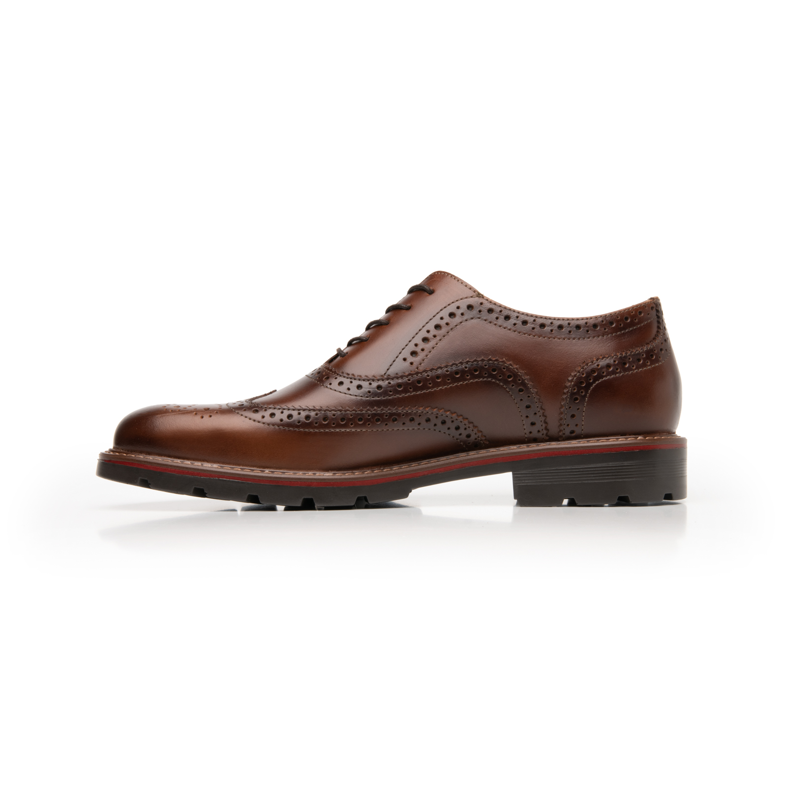 Zapato Bostoniano Quirelli para Hombre con suela con contraste Estilo 88602 Cognac