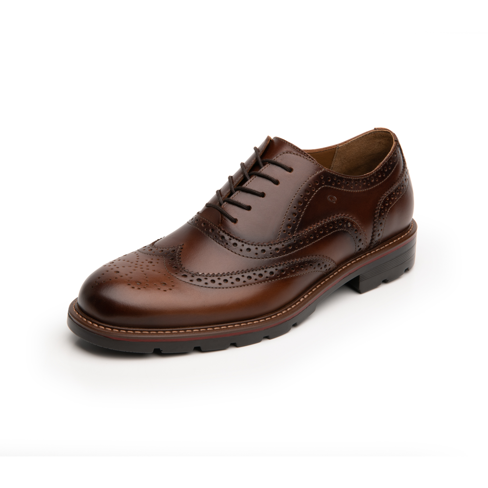 Zapato Bostoniano Quirelli para Hombre con suela con contraste Estilo 88602 Cognac