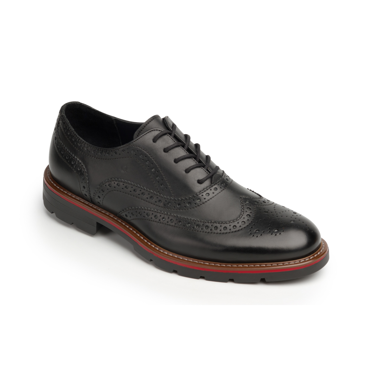 Zapato Oxford Bostoniano Quirelli Con Brillo Natural Para Hombre - Estilo 88602 Negro