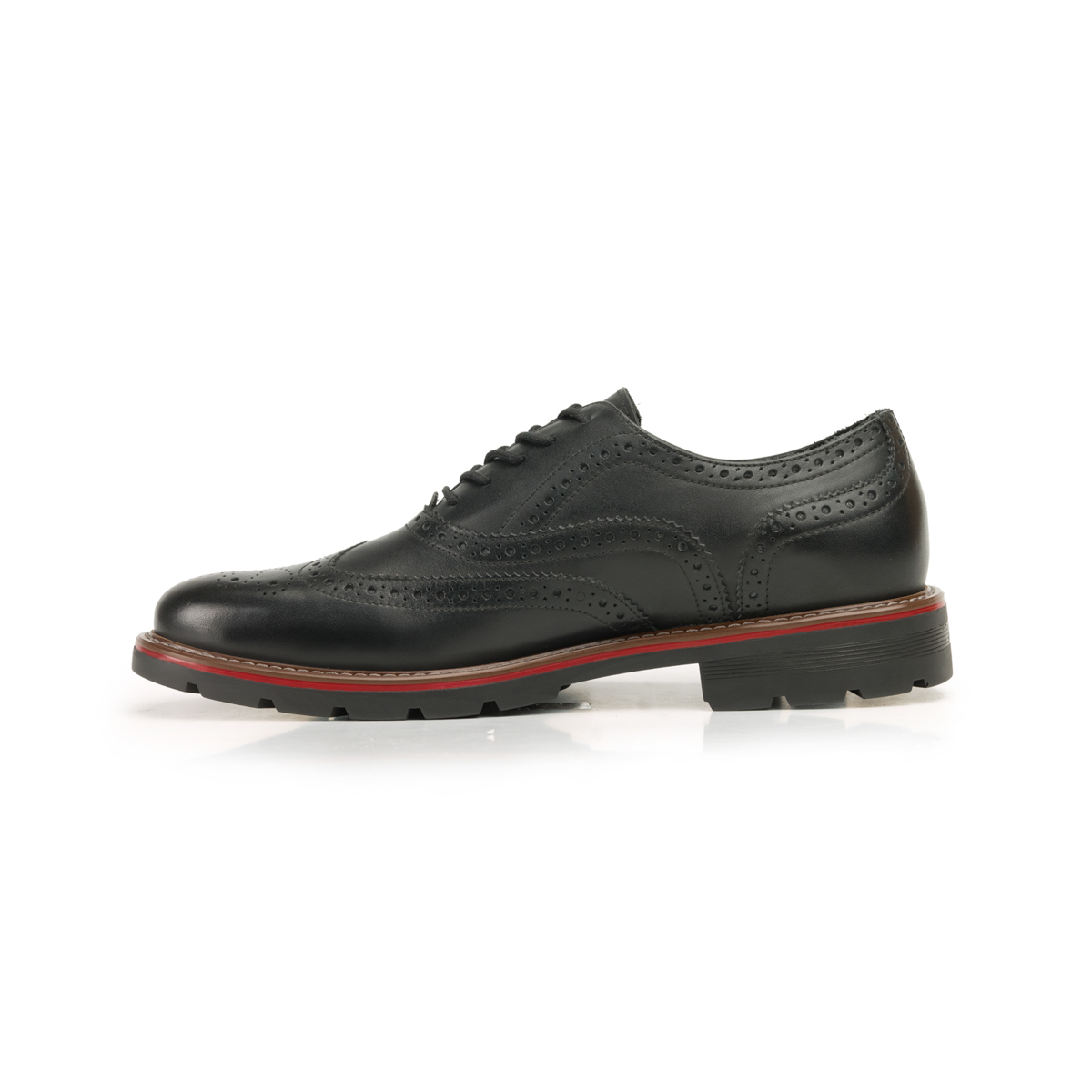 Zapato Oxford Bostoniano Quirelli Con Brillo Natural Para Hombre - Estilo 88602 Negro