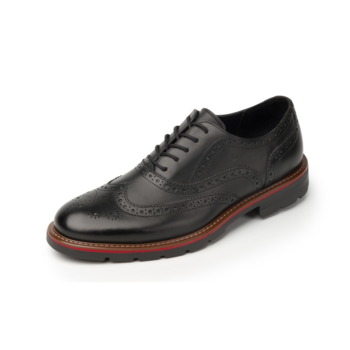 Zapato Oxford Bostoniano Quirelli Con Brillo Natural Para Hombre - Estilo 88602 Negro