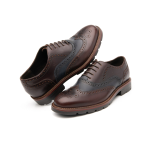 Quirelli Men's Oxford Oxford Shoe With Sheepskin - Style 88602 Walnut