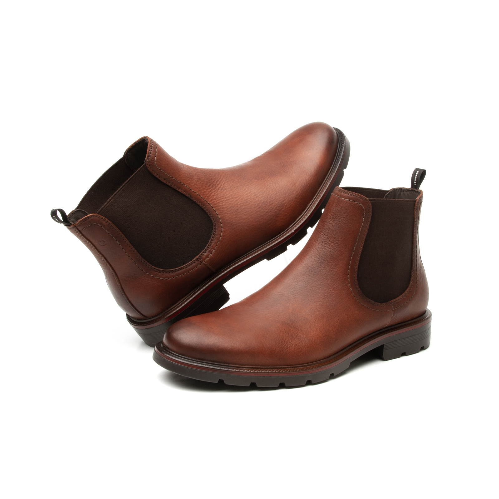 Botin Chelsea Quirelli para Hombre con elástico Estilo 88606 Nogal