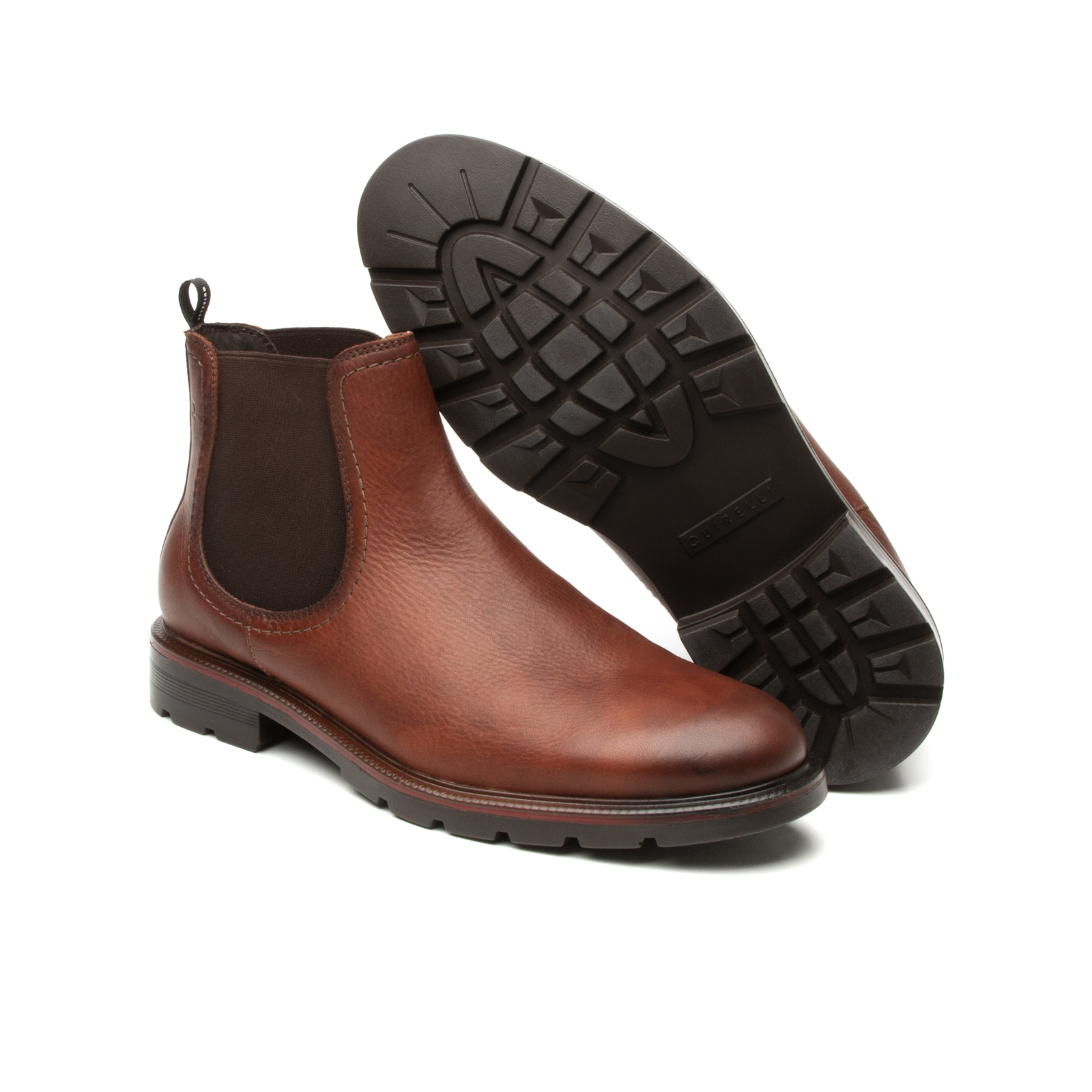 Botin Chelsea Quirelli para Hombre con elástico Estilo 88606 Nogal