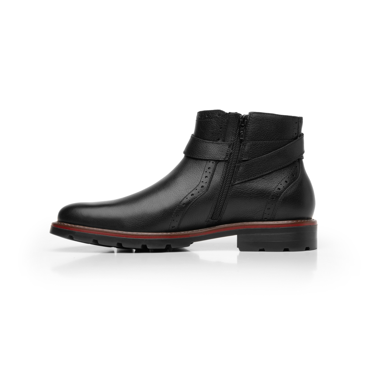 Quirelli Men's Casual Booty with side buckle Style 88608 Black