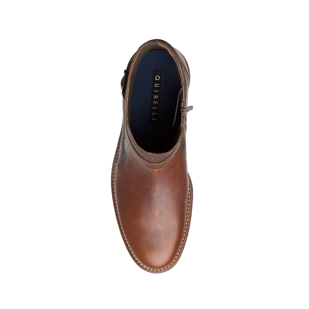 Botín Casual Quirelli 100% De Piel Para Hombre - Estilo 88608 Tan