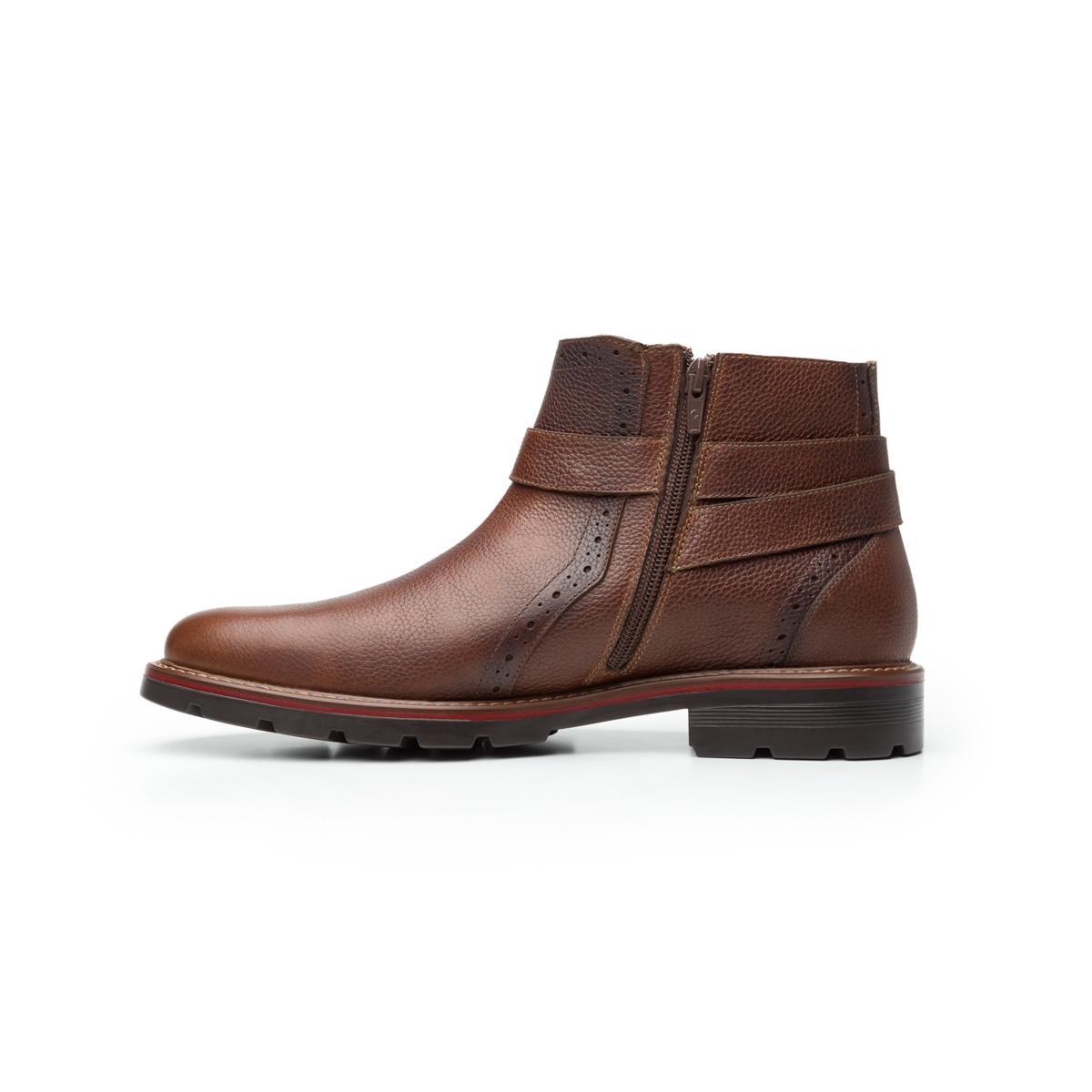 Botín Casual Quirelli 100% De Piel Para Hombre - Estilo 88608 Tan