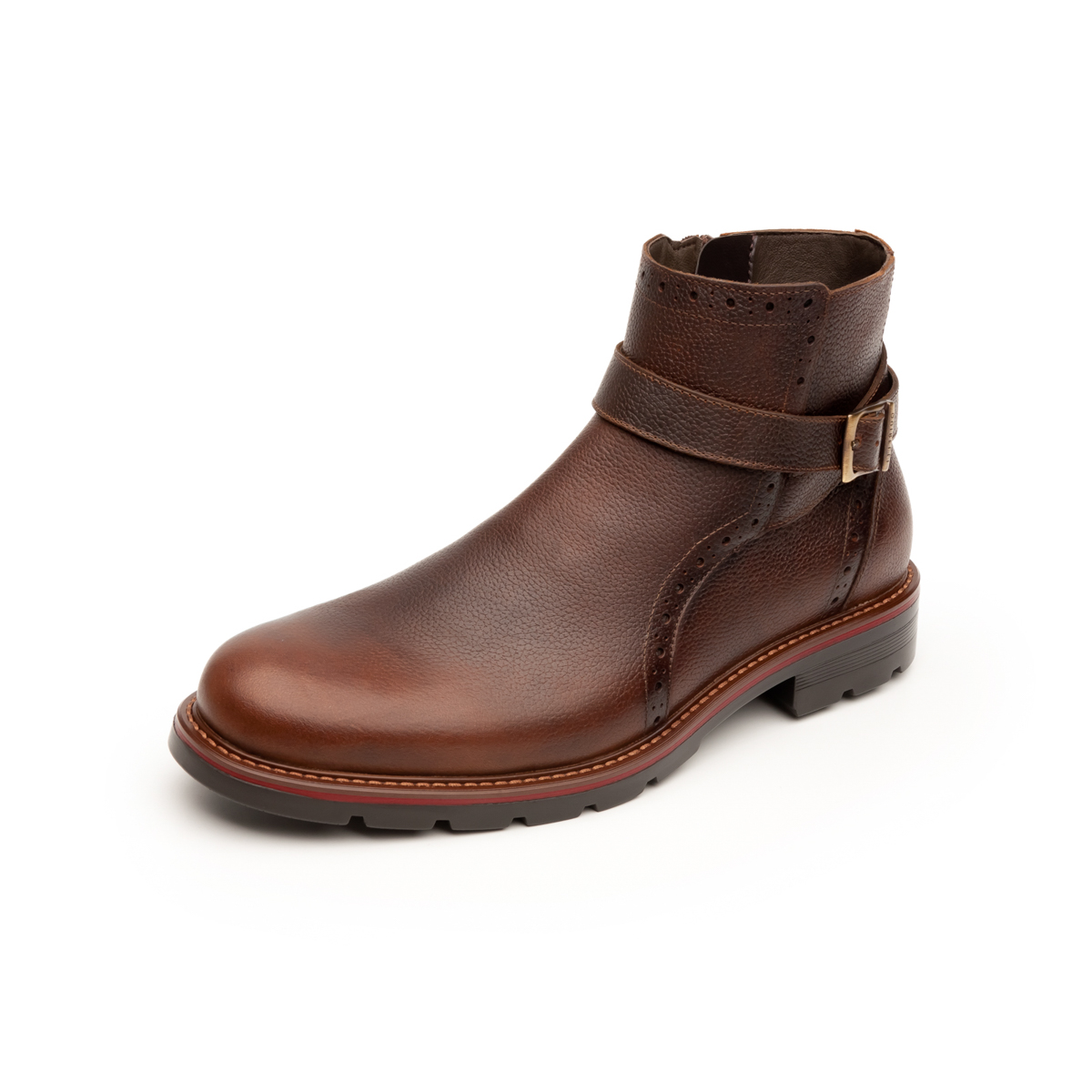 Botín Casual Quirelli 100% De Piel Para Hombre - Estilo 88608 Tan