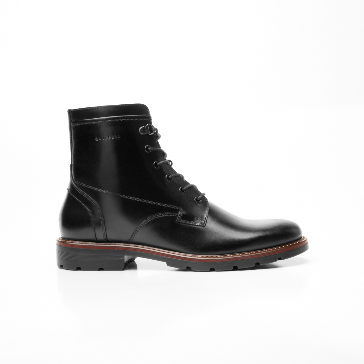Bota Utilitaria Lisa Quirelli para Hombre Estilo 88609 Negro