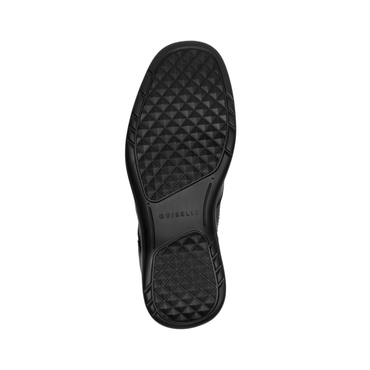 Calzado Piel Con Ajuste Velcro Quirelli para Hombre con Plantilla Hexafoam Estilo 88714 Negro