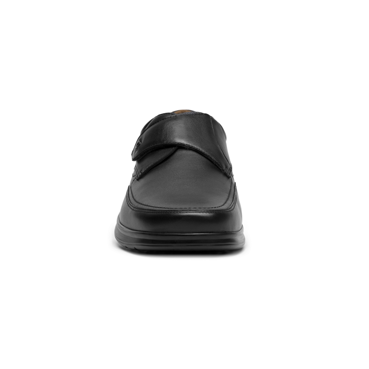 Calzado Piel Con Ajuste Velcro Quirelli para Hombre con Plantilla Hexafoam Estilo 88714 Negro